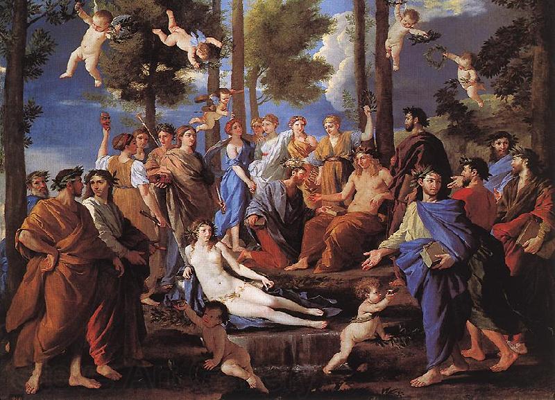 Nicolas Poussin Apollo and the Muses (Parnassus)